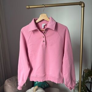 & Other Stories Pink Polo Sweatshirt, Size S
